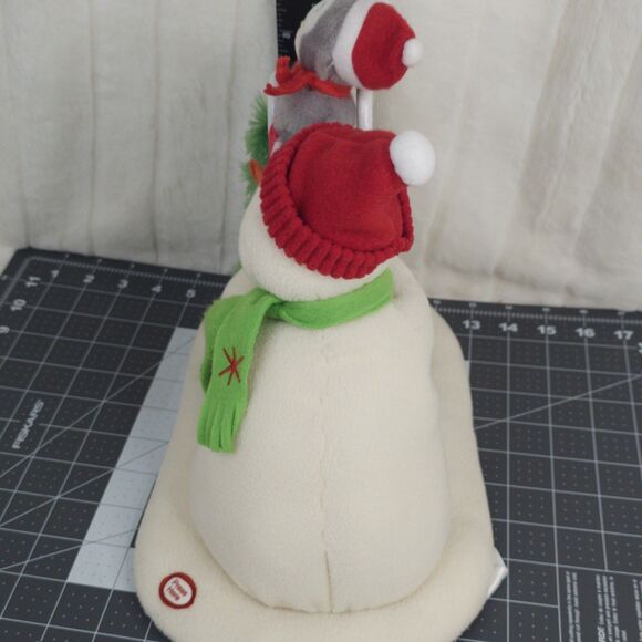 2010 Hallmark Jingle Pal Snowman Trimming the Tree Animated Plush Works - Picture 9 of 13